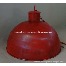 Red Antique Finish Vintage Pendant Lamp